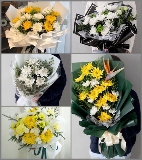 广东江门市恩平市大田镇炉塘村白事花束代送